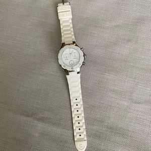 WOMEN MICHELE WHITE JELLY TAHITIAN
CHRONOGRAPH RAINBOW DIAL WATCH